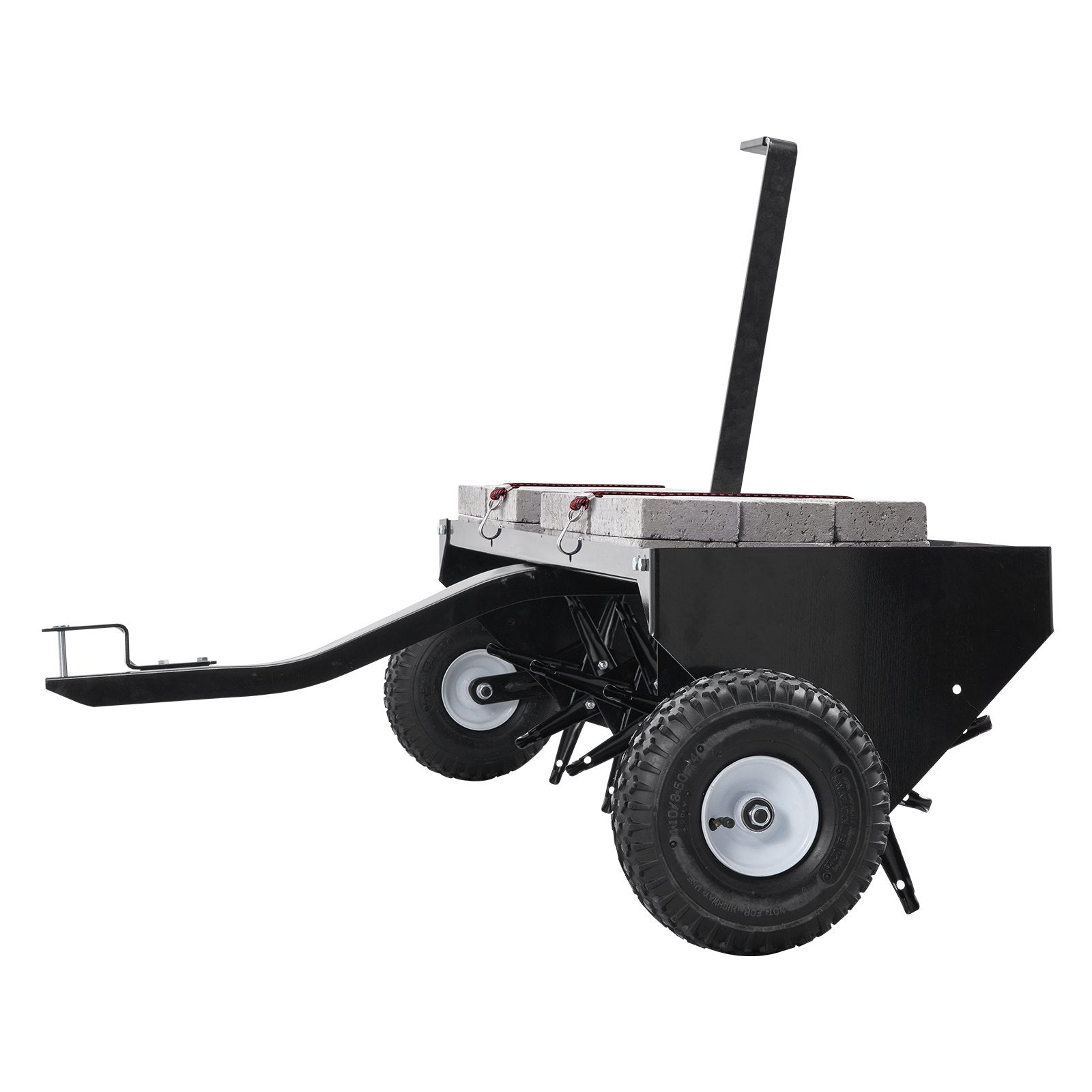 VEVOR Tow Behind Plug Aerator, 48-Inch Tow Behind Lawn Plug Aerator with Universal Hitch, Pull Behind Aerator with Iron Spikes Alternately Arranged, Lawn Aerator Tow Behind for Gardens, Lawns, Farms