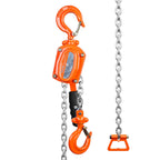 VEVOR Manual Lever Chain Hoist, 1/2 Ton 499.5 kg Capacity 3.05m Come Along, G80 Galvanized Carbon Steel with Weston Double-Pawl Brake, Auto Chain Leading & 360° Rotation Hook, for Garage Factory Dock