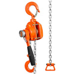 VEVOR Manual Lever Chain Hoist, 1/2 Ton 499.5 kg Capacity 3.05m Come Along, G80 Galvanized Carbon Steel with Weston Double-Pawl Brake, Auto Chain Leading & 360° Rotation Hook, for Garage Factory Dock