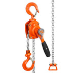 VEVOR Manual Lever Chain Hoist, 1/2 Ton 499.5 kg Capacity 3.05m Come Along, G80 Galvanized Carbon Steel with Weston Double-Pawl Brake, Auto Chain Leading & 360° Rotation Hook, for Garage Factory Dock