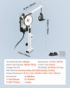 VEVOR Line Hauler Pot Puller, 12V DC 1200W, Line Hauler Winch Holds 90 kg Lift Capacity, Line Speed of 35 m/min, 360° Rotation & Corrosion-Resistant, Crab Pot Puller for Crab, Shrimp, Lobster Traps