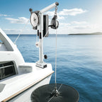 VEVOR Line Hauler Pot Puller, 12V DC 1200W, Line Hauler Winch Holds 90 kg Lift Capacity, Line Speed of 35 m/min, 360° Rotation & Corrosion-Resistant, Crab Pot Puller for Crab, Shrimp, Lobster Traps