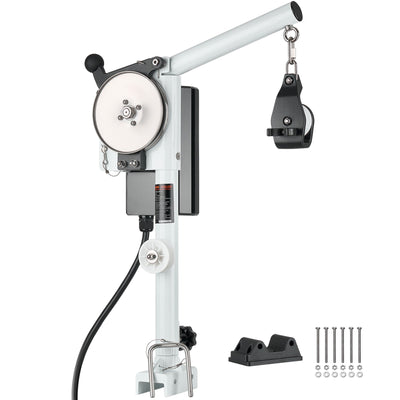 VEVOR Line Hauler Pot Puller, 12V DC 1200W, Line Hauler Winch Holds 90 kg Lift Capacity, Line Speed of 35 m/min, 360° Rotation & Corrosion-Resistant, Crab Pot Puller for Crab, Shrimp, Lobster Traps
