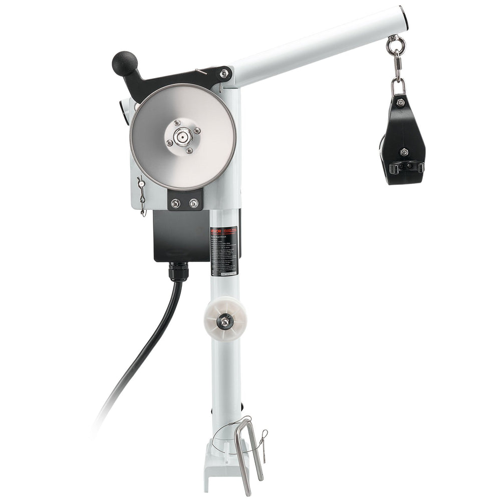 VEVOR Line Hauler Pot Puller, 12V DC 1200W, Line Hauler Winch Holds 90 kg Lift Capacity, Line Speed of 35 m/min, 360° Rotation & Corrosion-Resistant, Crab Pot Puller for Crab, Shrimp, Lobster Traps