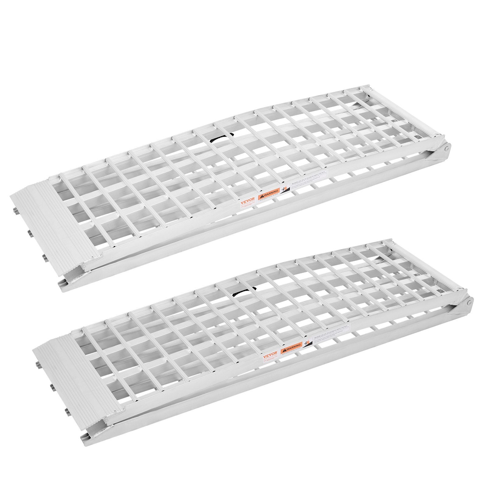 VEVOR Aluminum Ramps, 2000 lbs, 2Pcs Heavy-duty Ramps with Wider Ramp Surface, Universal Stable Loading Ramp with Handles, Fit for ATV, UTV, Motorcycle, Electric Bicycle, etc.