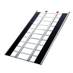 VEVOR Tri-Fold Loading Ramp, 2160 x 1375 mm, Non-Slip Aluminum Trailer Ramp with Compact Design, Easy Storage, 680.4 kg Load Capacity, for Snowmobiles, ATVs, Tractors, Lawn Mowers, Carts, Motorcycles
