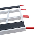 VEVOR Tri-Fold Loading Ramp, 2160 x 1375 mm, Non-Slip Aluminum Trailer Ramp with Compact Design, Easy Storage, 680.4 kg Load Capacity, for Snowmobiles, ATVs, Tractors, Lawn Mowers, Carts, Motorcycles