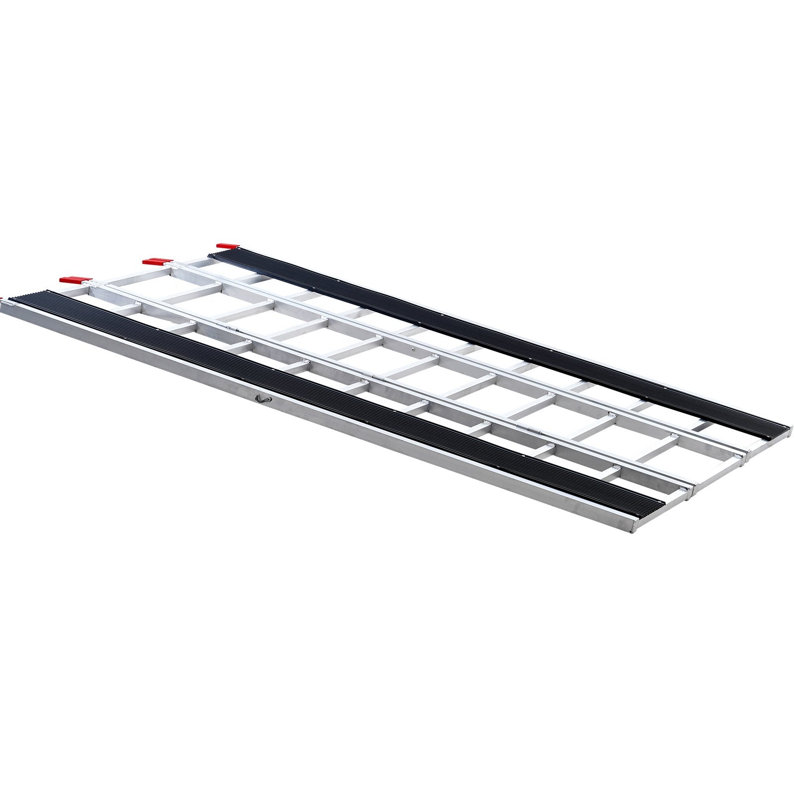 VEVOR Tri-Fold Loading Ramp, 2160 x 1375 mm, Non-Slip Aluminum Trailer Ramp with Compact Design, Easy Storage, 680.4 kg Load Capacity, for Snowmobiles, ATVs, Tractors, Lawn Mowers, Carts, Motorcycles