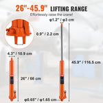 VEVOR Hydraulic Long Ram Jack, 8 Ton Engine Hoist Cylinder with Single Piston Pump And Clevis Base, Hydraulic Ram Cylinder for Engine Lift Hoists, Hydraulic Garage/Shop Cranes, Mechanical, Farm