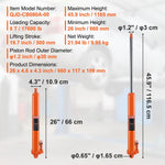 VEVOR Hydraulic Long Ram Jack, 8 Ton Engine Hoist Cylinder with Single Piston Pump And Clevis Base, Hydraulic Ram Cylinder for Engine Lift Hoists, Hydraulic Garage/Shop Cranes, Mechanical, Farm