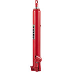VEVOR Hydraulic Long Ram Jack, 4 Tons/8818 lbs Capacity, with Single Piston Pump and Flat Base, Manual Cherry Picker with Handle, for Garage/Shop Cranes, Engine Lift Hoist, Red