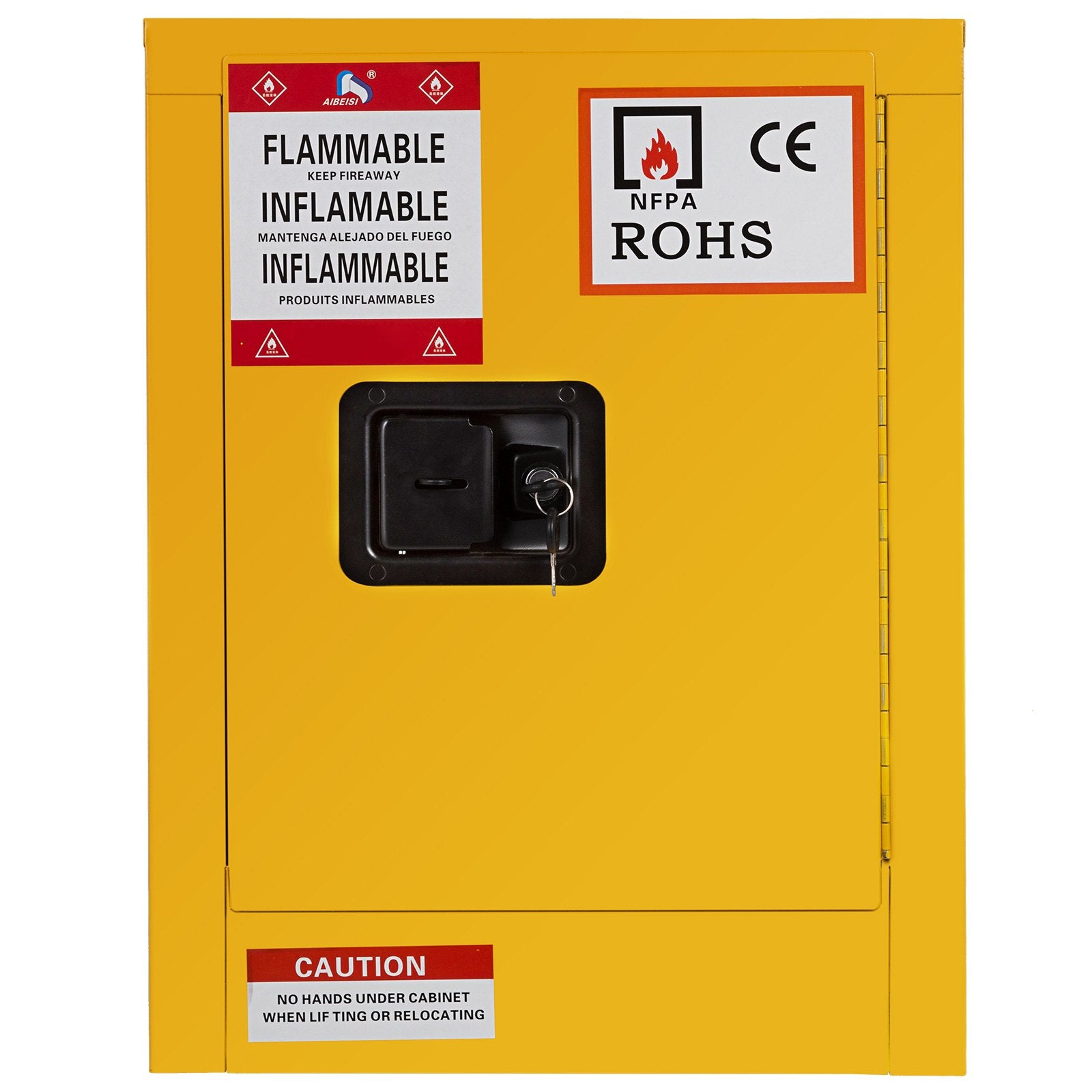 VEVOR 41.6 L Safety Cabinet 42.9 x 42.9 x 46 cm Hazardous Hinges Manual Hot