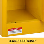 VEVOR 41.6 L Safety Cabinet 42.9 x 42.9 x 46 cm Hazardous Hinges Manual Hot