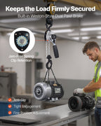 VEVOR Manual Lever Chain Hoist, 1/2T 500KG Capacity Heavy Duty Come Along, 6M Lift G80 Alloy Steel Chain With Dual Pawl Mechanical Brake, 360° Rotating Hooks, for Warehouse Construction Garage