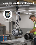VEVOR Manual Lever Chain Hoist, 1/2T 500KG Capacity Heavy Duty Come Along, 1.5M Lift G80 Alloy Steel Chain With Dual Pawl Mechanical Brake, 360° Rotating Hooks, for Warehouse Construction Garage