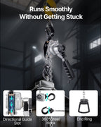 VEVOR Manual Lever Chain Hoist, 1/2T 500KG Capacity Heavy Duty Come Along, 1.5M Lift G80 Alloy Steel Chain With Dual Pawl Mechanical Brake, 360° Rotating Hooks, for Warehouse Construction Garage