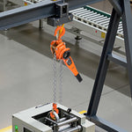 VEVOR Manual Lever Chain Hoist, 3T 3000KG Capacity Heavy Duty Come Along, 6M Lift G80 Alloy Steel Chain With Dual Pawl Mechanical Brake, 360° Rotating Hooks, for Warehouse Construction Garage