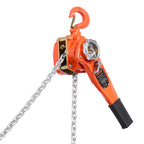 VEVOR Manual Lever Chain Hoist, 3/4T 750KG Capacity Heavy Duty Come Along, 1.5M Lift G80 Alloy Steel Chain With Dual Pawl Mechanical Brake, 360° Rotating Hooks, for Warehouse Construction Garage