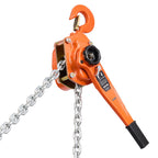 VEVOR Manual Lever Chain Hoist, 3T 3000KG Capacity Heavy Duty Come Along, 6M Lift G80 Alloy Steel Chain With Dual Pawl Mechanical Brake, 360° Rotating Hooks, for Warehouse Construction Garage
