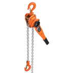VEVOR Manual Lever Chain Hoist, 1-1/2T 1500KG Capacity Heavy Duty Come Along, 3M Lift G80 Alloy Steel Chain With Dual Pawl Mechanical Brake, 360° Rotating Hooks, for Warehouse Construction Garage
