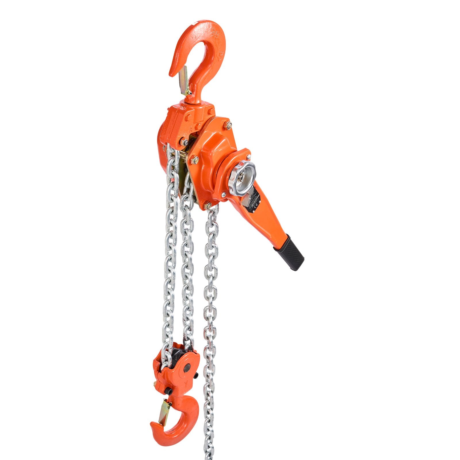 VEVOR Manual Lever Chain Hoist, 6T 6000KG Capacity Heavy Duty Come Along, 6M Lift G80 Alloy Steel Chain With Dual Pawl Mechanical Brake, 360° Rotating Hooks, for Warehouse Construction Garage