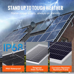 VEVOR 100W Monocrystalline Solar Panel Kit, 12V Monocrystalline Solar Panel + Charge Controller, 23% High-Efficiency Monocrystalline PV Module, IP68 Waterproof for RV, Boats, Camping, Off-Grid System