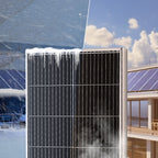 VEVOR 100W Monocrystalline Solar Panel Kit, 12V Monocrystalline Solar Panel + Charge Controller, 23% High-Efficiency Monocrystalline PV Module, IP68 Waterproof for RV, Boats, Camping, Off-Grid System