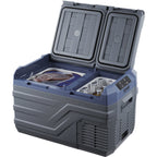 VEVOR Car Refrigerator, 25 L Dual Zone Portable Freezer, 12 Volt Car Refrigerator Fridge, -4℉-68℉ Adjustable Range, 12/24V DC and 100-240V AC Compressor Cooler for Outdoor, Camping, RV