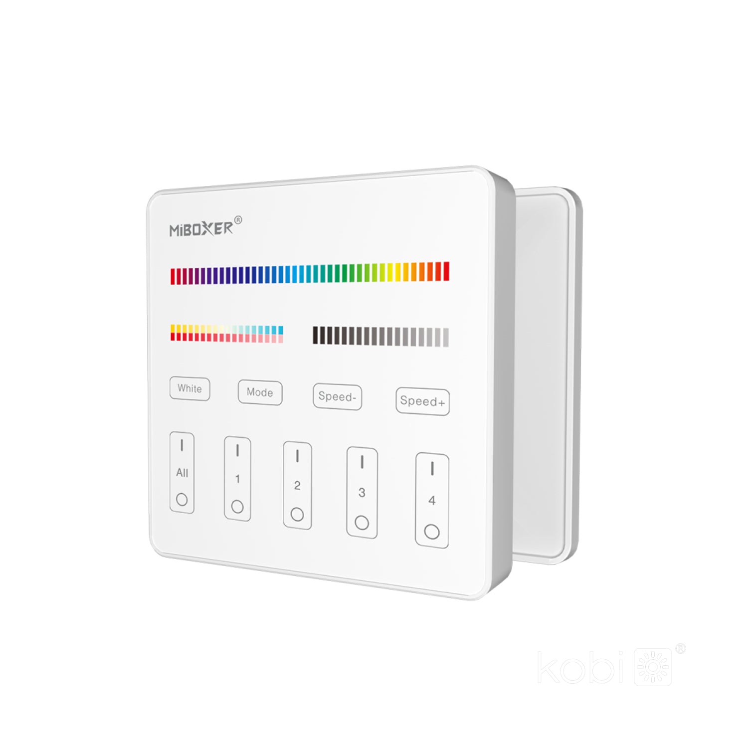 Wall-mounted 4-zone control panel RGB/RGBCCT/CCT MIBOXER B4