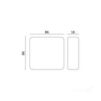 Wall-mounted 4-zone control panel RGB/RGBCCT/CCT MIBOXER B4-B