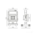Battery floodlight LED TIGRA B 20W 4000K IP54 Kobi