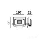 Floodlight LED DELYO MHN 20W 4000K IP65 Kobi Premium