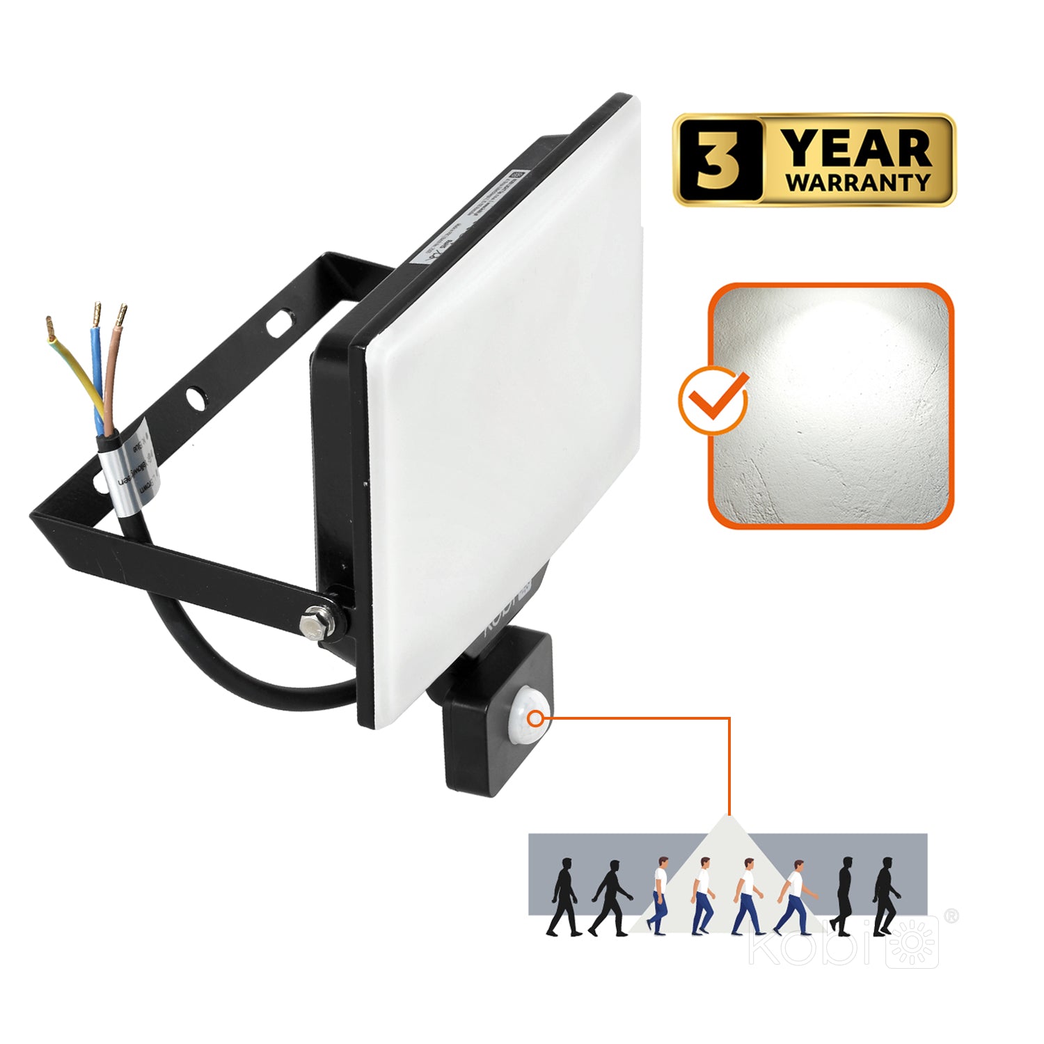 Floodlight LED DELYO MHNC 100W 4000K IP54 Kobi Premium