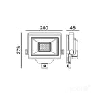 Floodlight LED DELYO MHNC 100W 6000K IP54 Kobi Premium