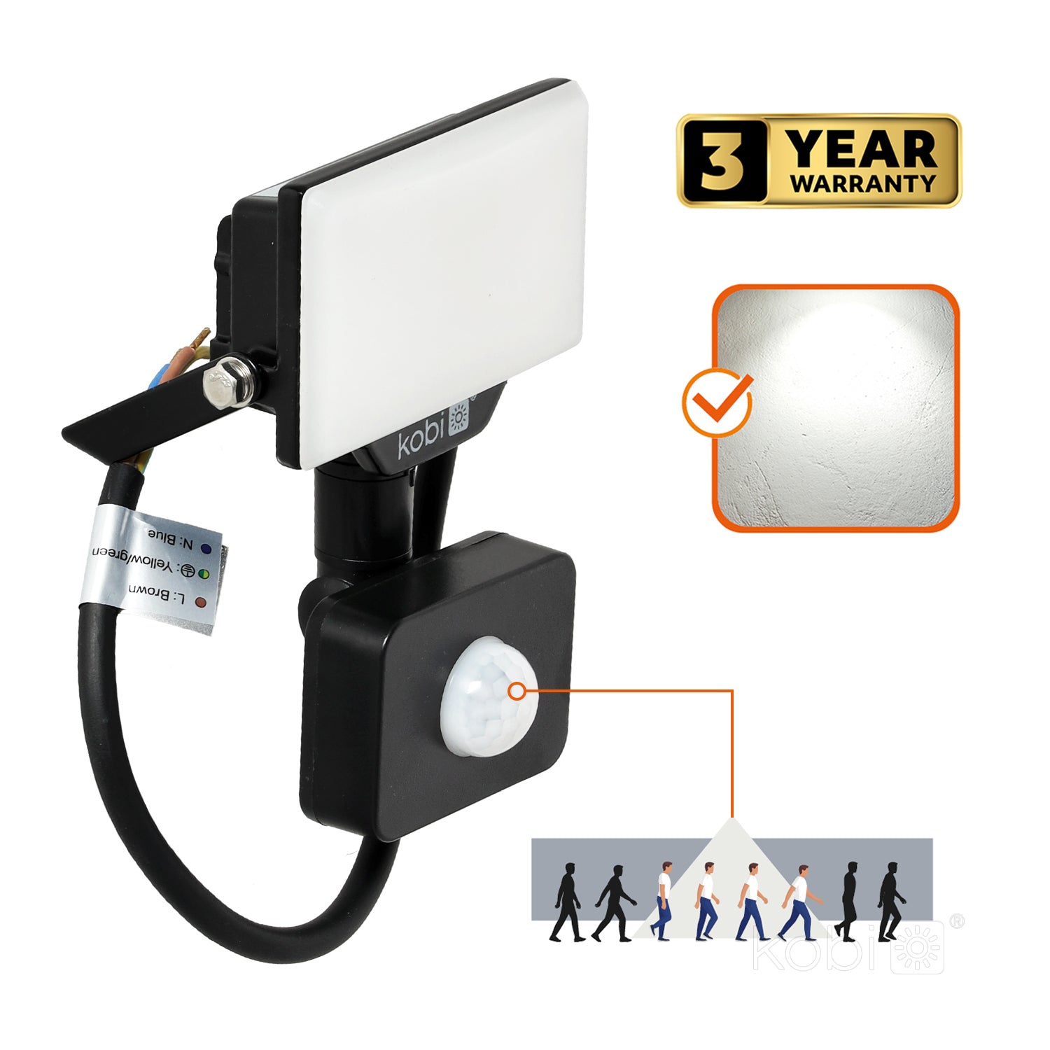 Floodlight LED DELYO MHNC 10W 4000K IP54 Kobi Premium