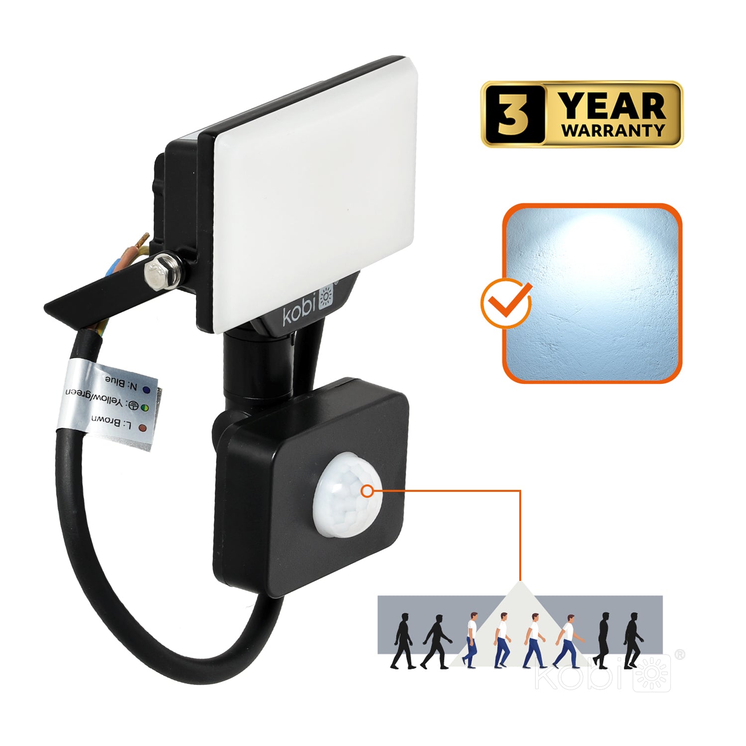 Floodlight LED DELYO MHNC 10W 6000K IP54 Kobi Premium