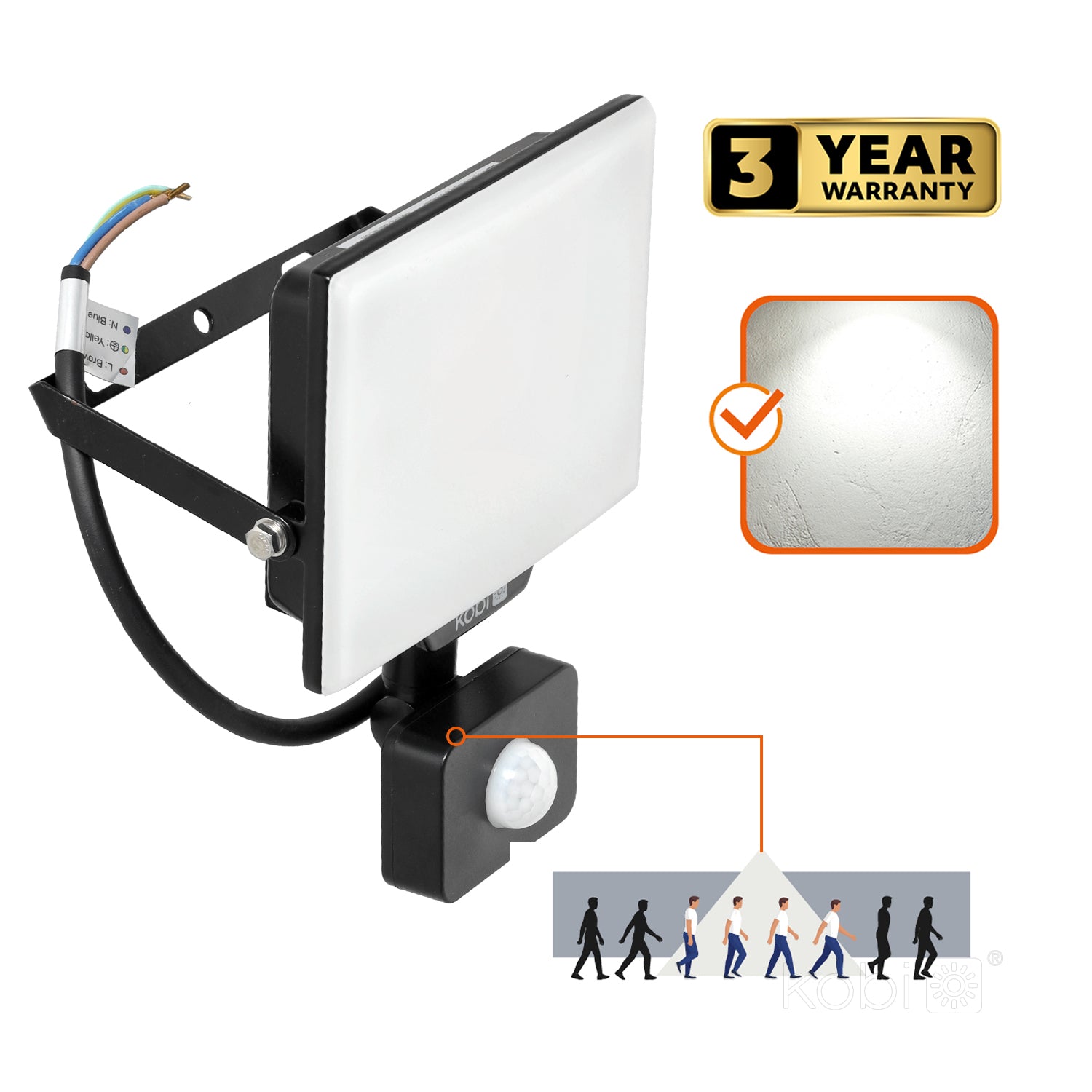 Floodlight LED DELYO MHNC 30W 4000K IP54 Kobi Premium
