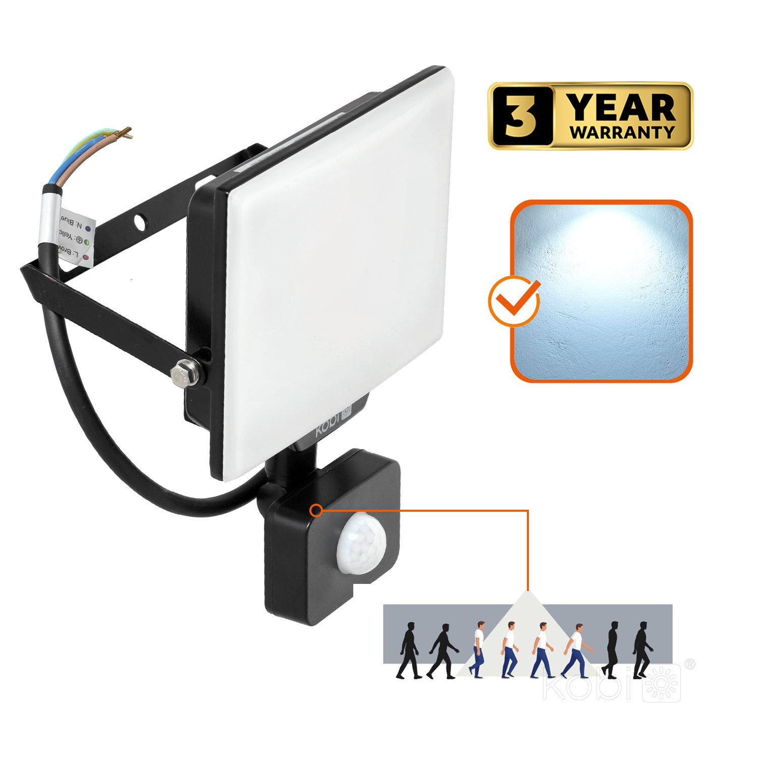 Floodlight LED DELYO MHNC 30W 6000K IP54 Kobi Premium