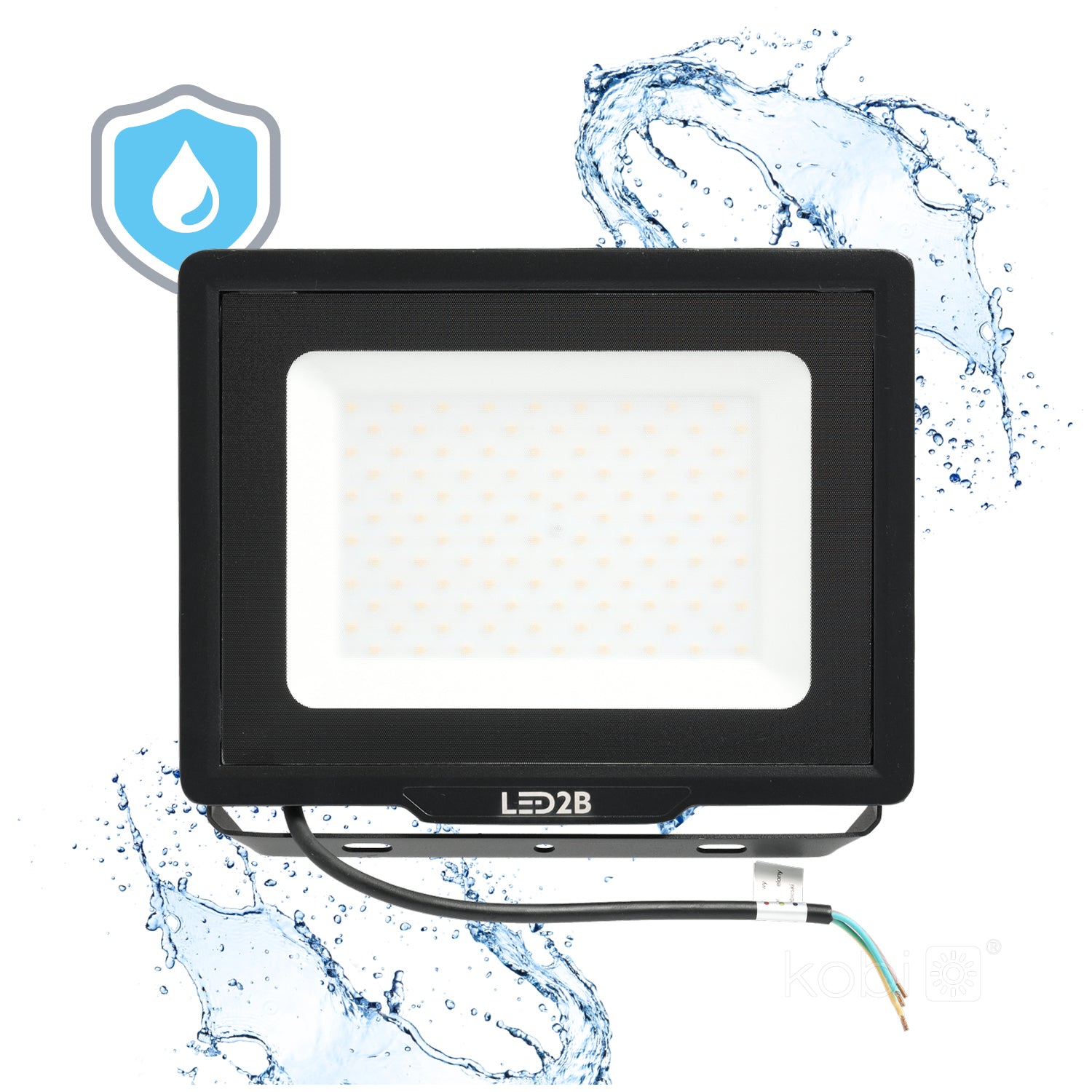 Floodlight LED MH 100W black 6500K IP65 LED2B