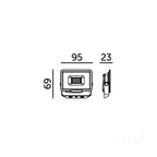 Floodlight LED MH 10W black 4000K IP65 LED2B