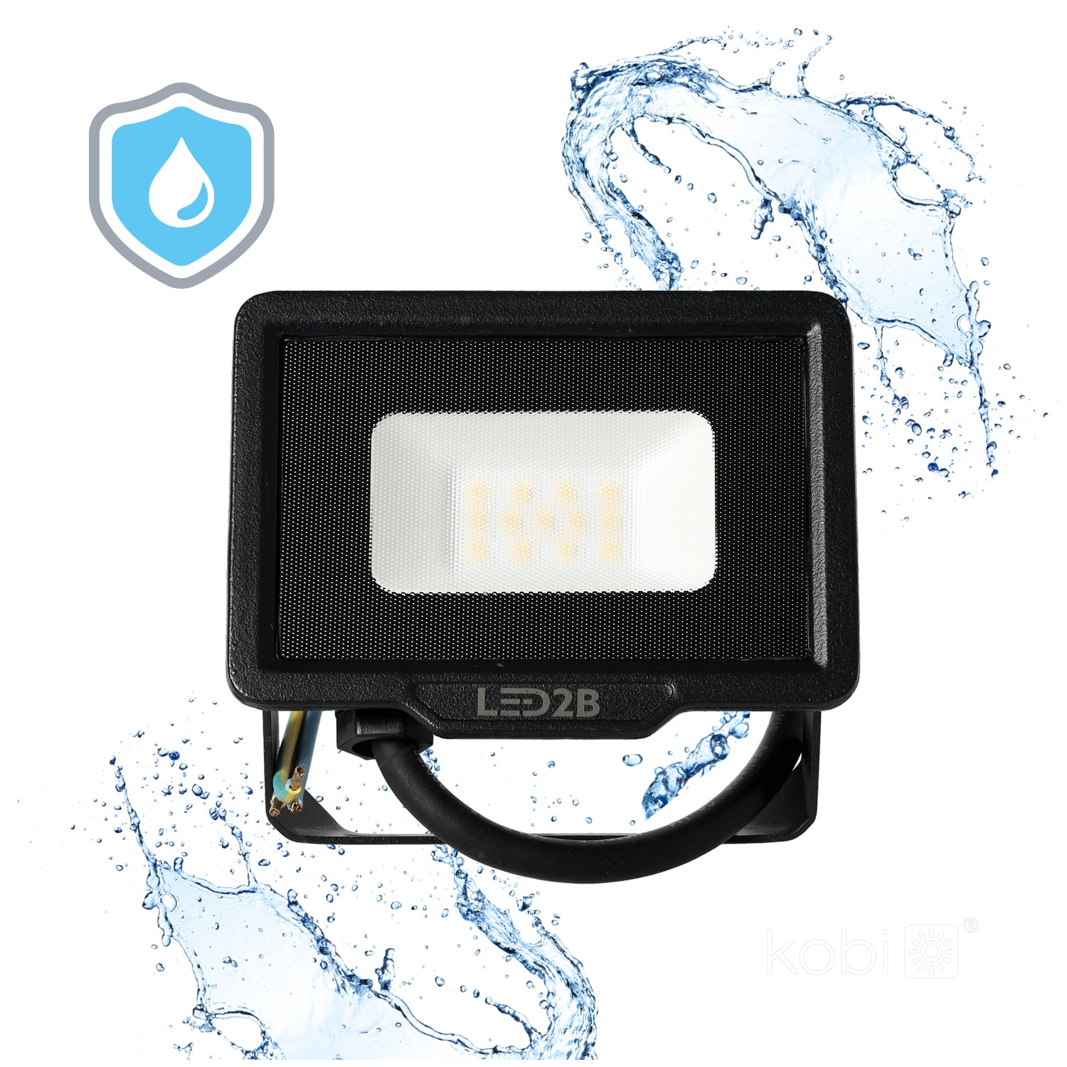 Floodlight LED MH 10W black 4000K IP65 LED2B