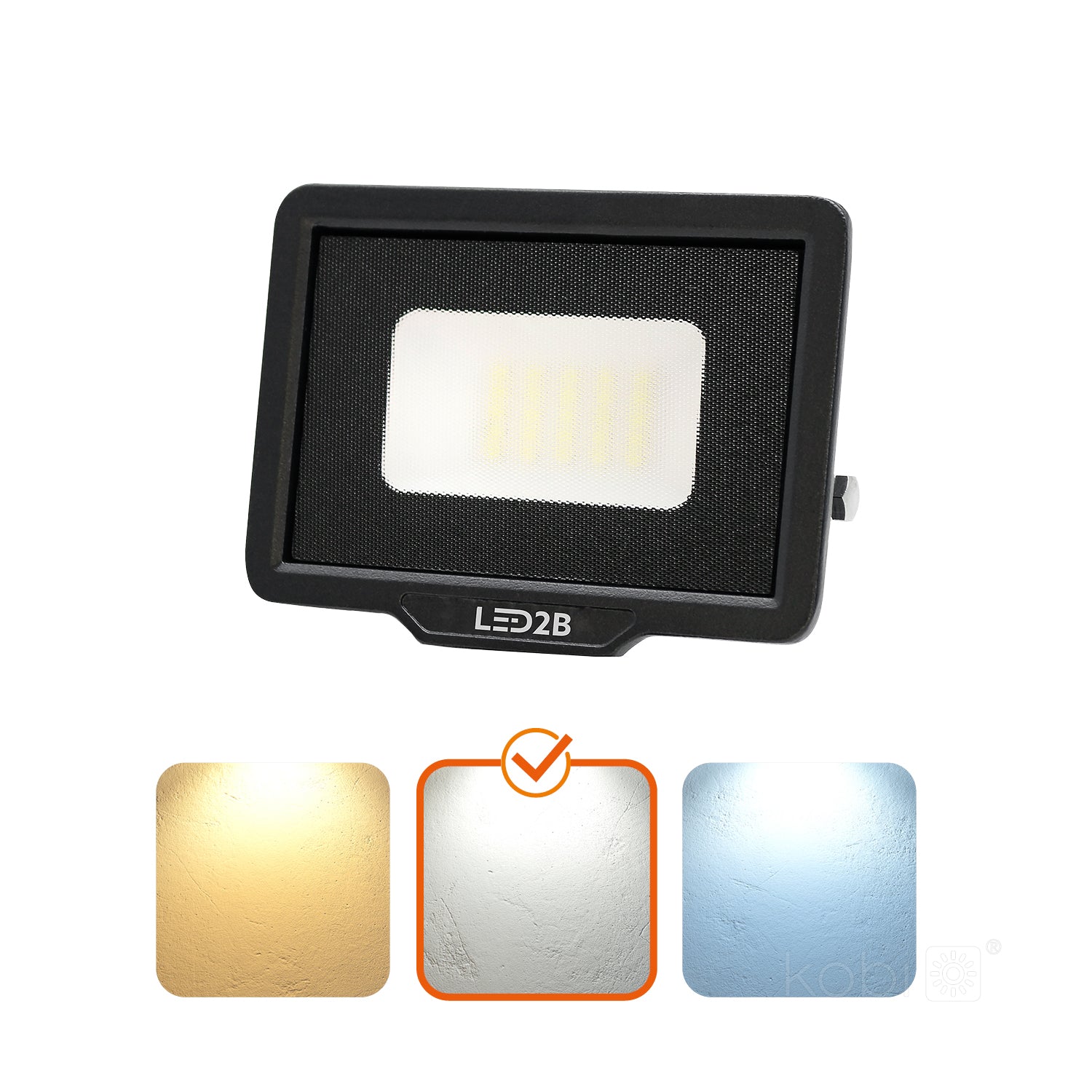 Floodlight LED MH 20W black 4000K IP65 LED2B