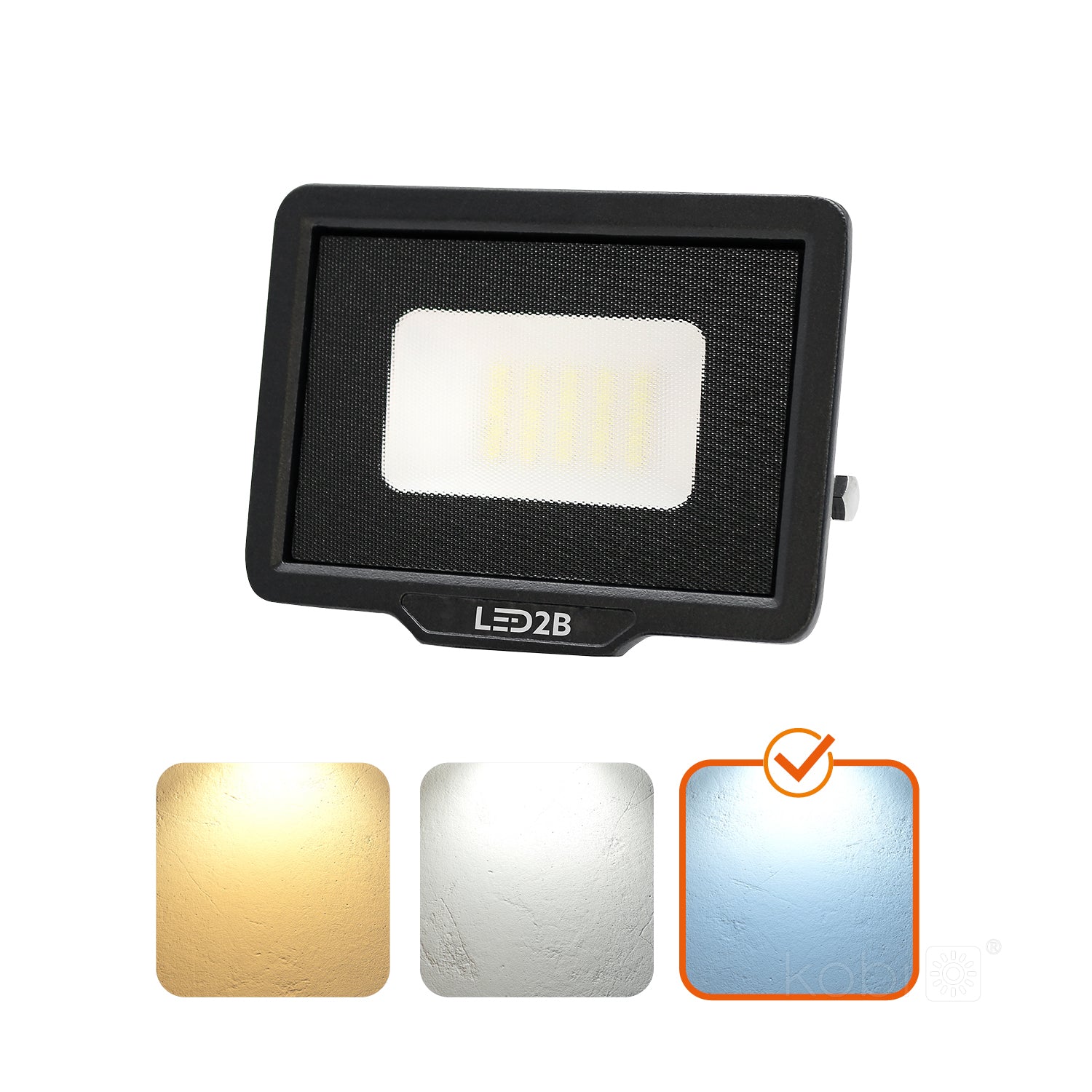 Floodlight LED MH 20W black 6500K IP65 LED2B