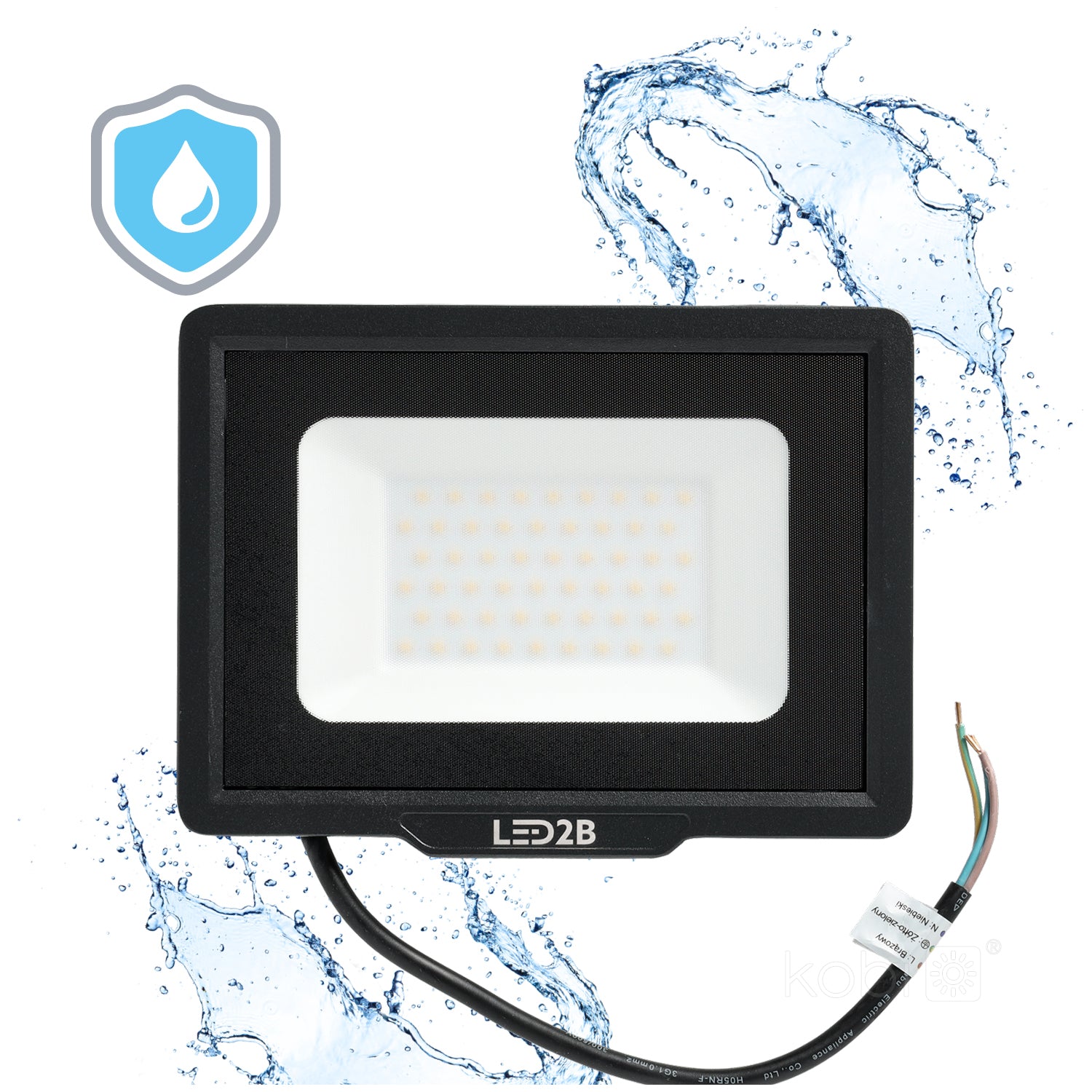Floodlight LED MH 50W black 4000K IP65 LED2B