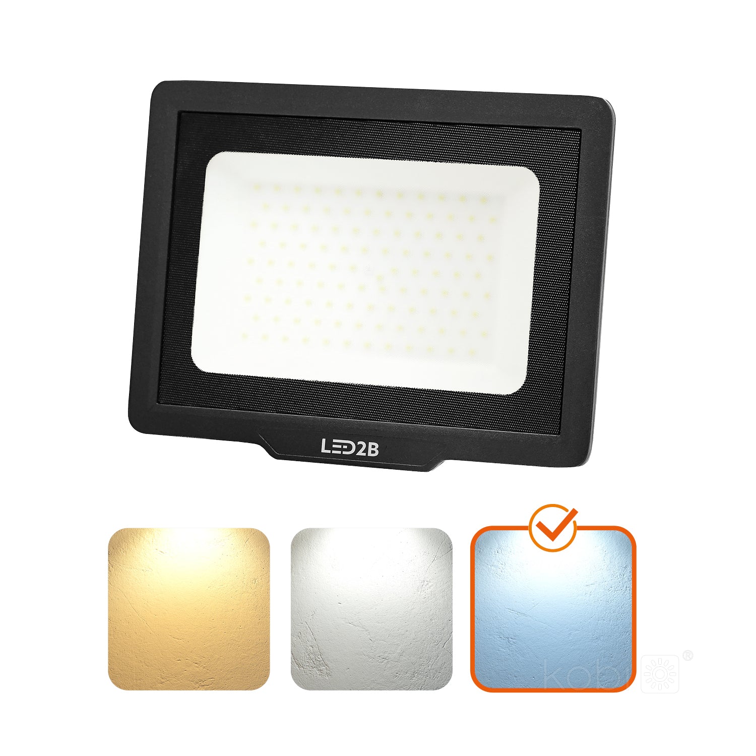 Floodlight LED MH 50W black 6500K IP65 LED2B