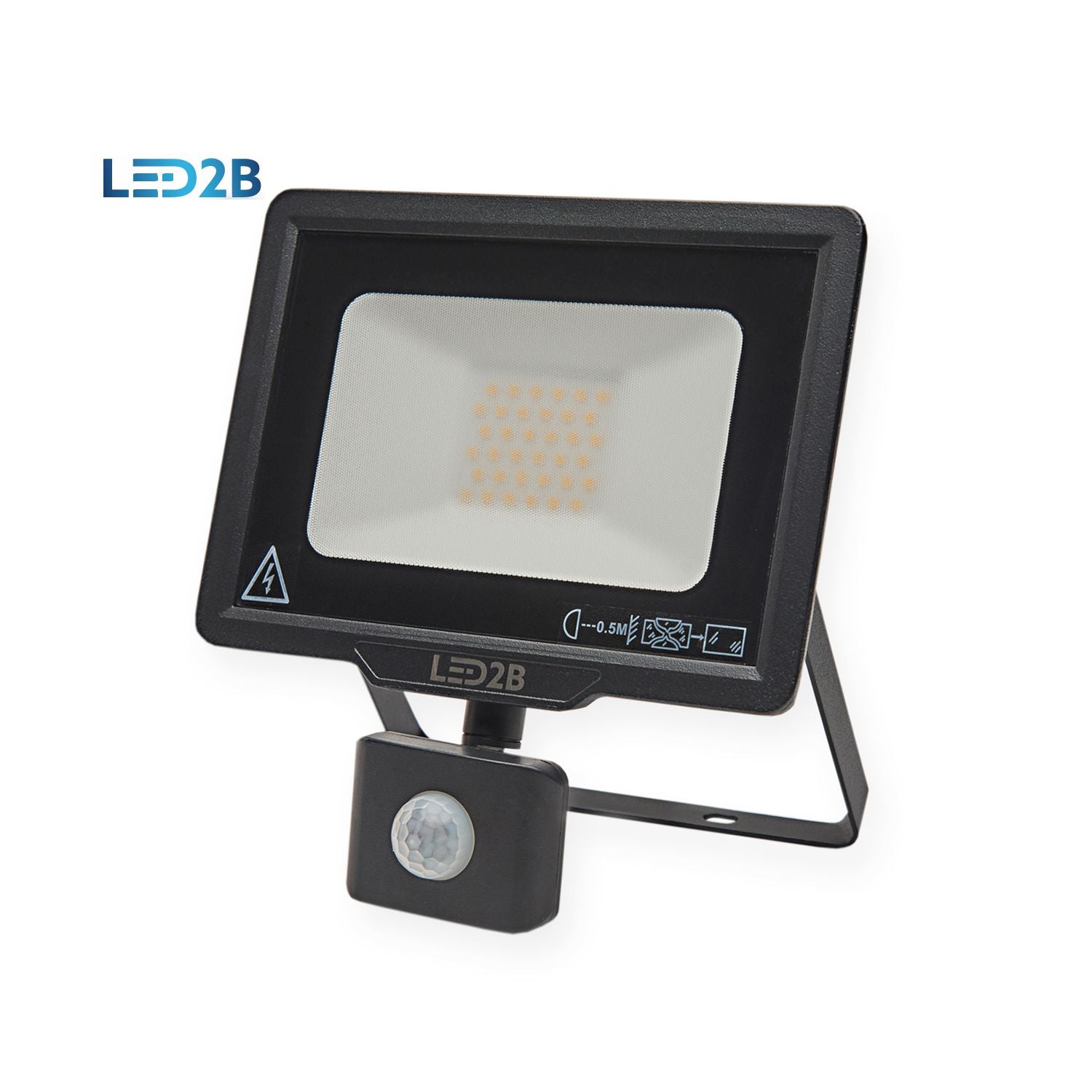 Floodlight LED MHC 30W black 3000K IP44 LED2B