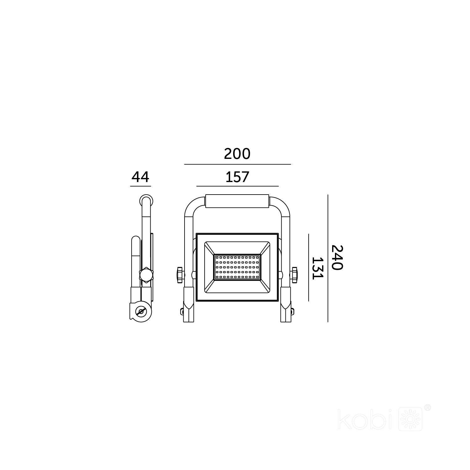 Floodlight LED TIGRA PORTABLE 50W 4000K IP54 Kobi