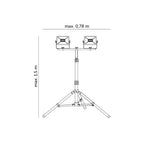 Floodlight LED TIGRA S 2x30W 4000K IP65 Kobi