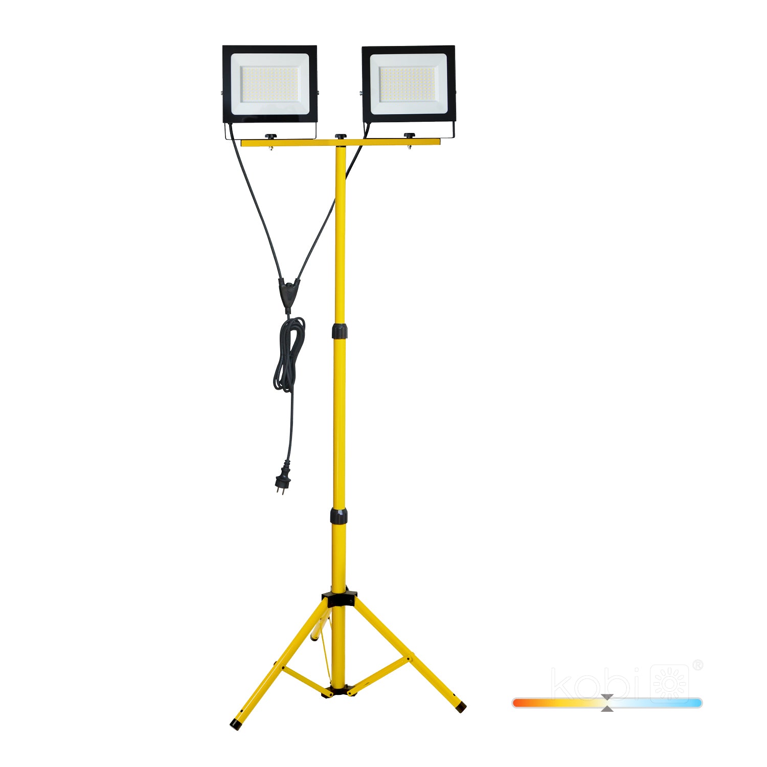 Floodlight LED TIGRA TRIPOD 2x100W 4000K IP54 Kobi