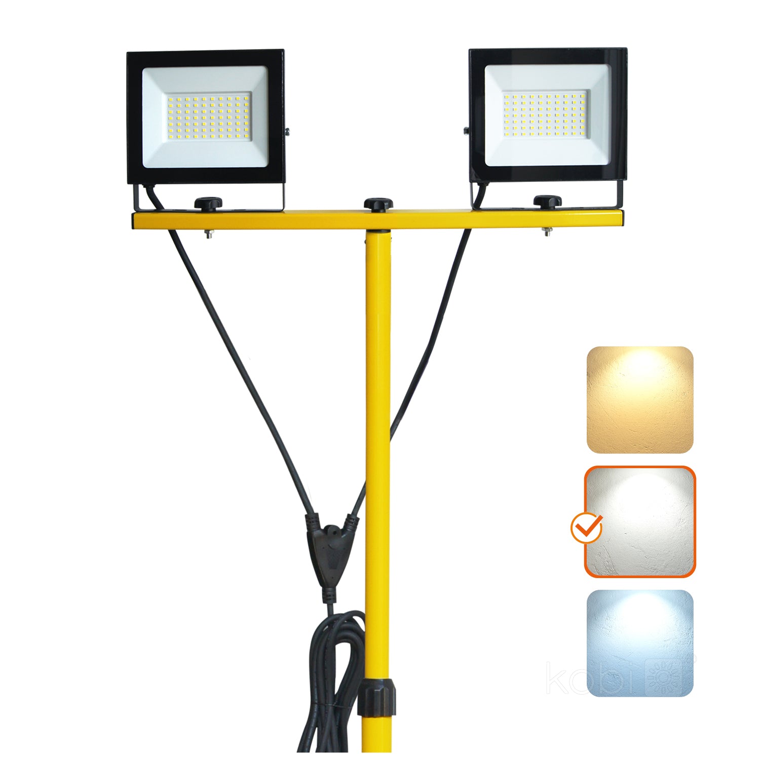 Floodlight LED TIGRA TRIPOD 2x50W 4000K IP54 Kobi